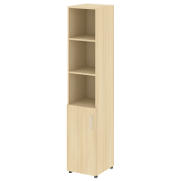 Шкаф высокий узкий левый (1 низкий фасад ЛДСП) Yalta LT.SU-1.1 L/R акация лорка